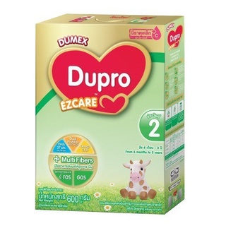 Dupro EZCARE ดูโปร อีแซดแคร์ สูตร 2 นมผงสำหรับเด็กเล็กอายุ 6 เดือน-3 ปี ขนาด 550 กรัม (1 กล่อง)
