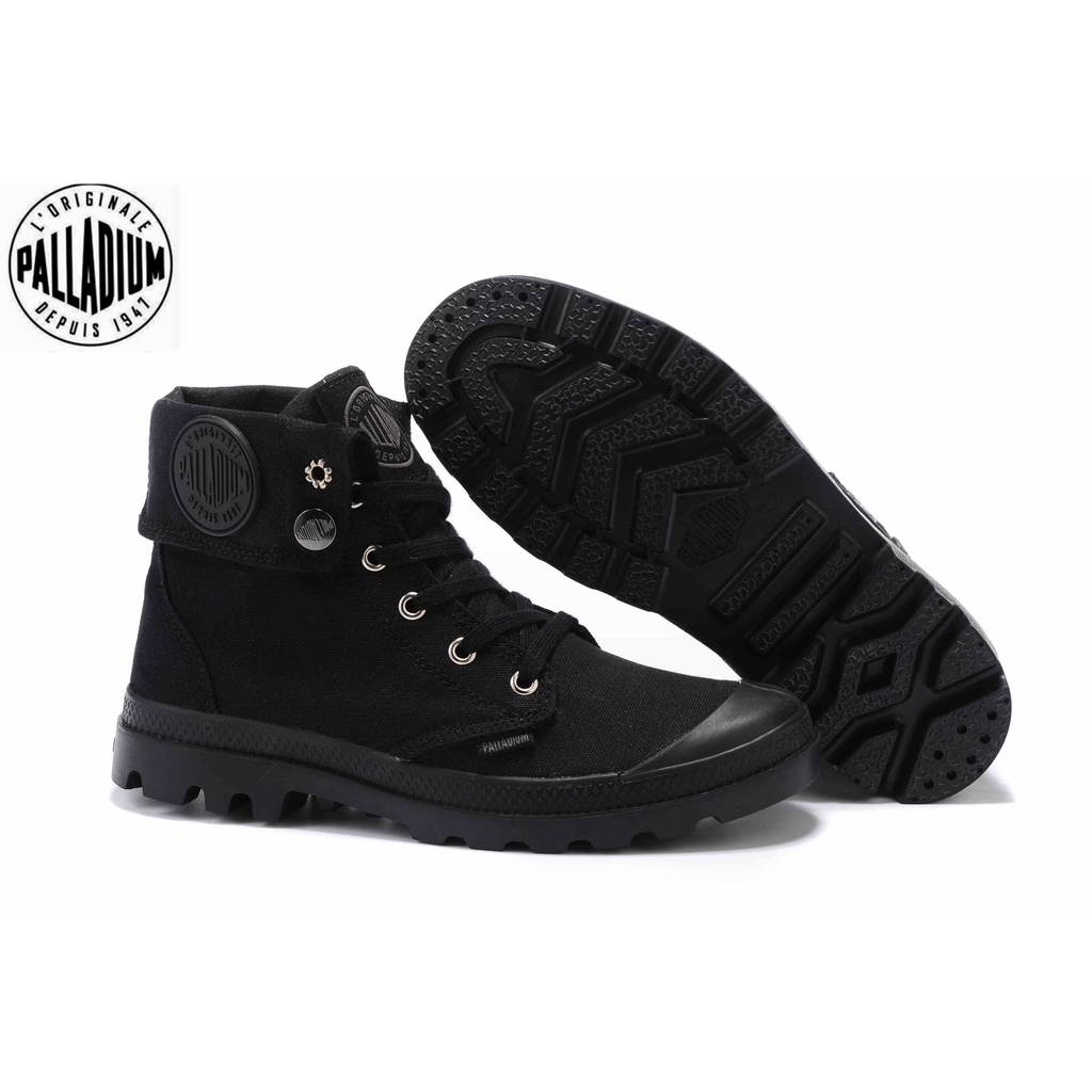 100%Original PALLADIUM Black Martin Boots men's and women's canvas shoes 35-45
