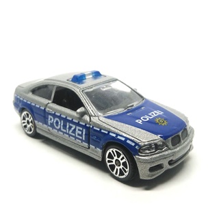 Majorette BMW M3 - Polizei - with Light Bar - Silver Color /Wheels D5S /scale 1/59 (3 inches) no package