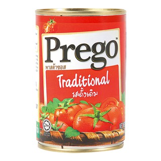 🔥แนะนำ!! พรีโก้ พาสต้าซอส ซอสเทรดดิชั่นนอล 300 กรัม Prego Traditional Sauce 300 g