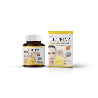 Luteina 60 Capsules ลูทีน่า ลูทีน 60 แคปซูล สารสกัดจากดอกดาวเรือง 22.8 กรัม