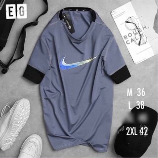 nike เสื้อยืดแขนสั้นออกกำลังกายผู้ชาย