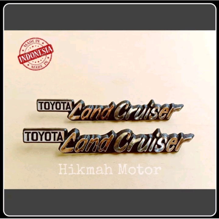 ตราสัญลักษณ์โลโก้ Toyota Landcruiser หรือตราสัญลักษณ์บังโคลนหน้า Toyota Landcruiser Hardtop FJ40 Bj40 series