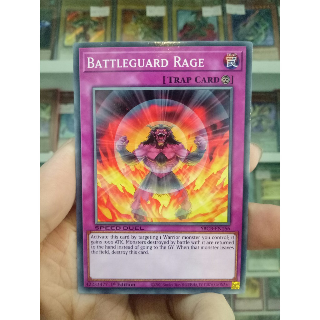 YugiOh! Odd Card รหัส SBCB-EN166 - Battleguard Rage - Common - รุ่นที่ 1