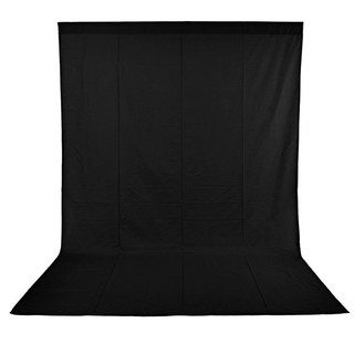 ผ้าฉากพื้นหลังสำหรับถ่ายภาพ  Black Background Backdrop ขนาด 3×6 เมตร