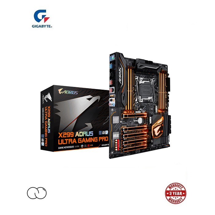 GIGABYTE X299 AORUS Ultra Gaming Pro RGB FUSION MOTHERBOARD (LGA2066)