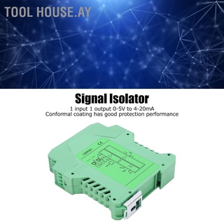 [Tool House.ay] Dc อุปกรณ์ส่งสัญญาณแยกสัญญาณไฟฟ้า 1 In Out 0`5V To 4‐20Ma Glg