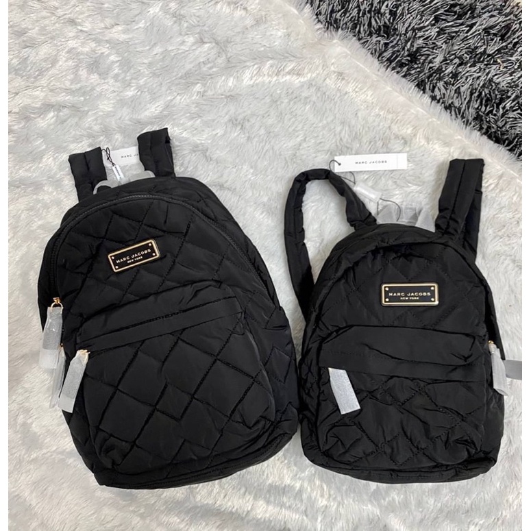 พร้อมส่ง 🔥Sale 4599🔥ถูกเฟร่อ กระเป๋าเป้ Marc Jacobs  Quilted Nylon Backpack ผ้าไนล่อนน้ำหนักเบา