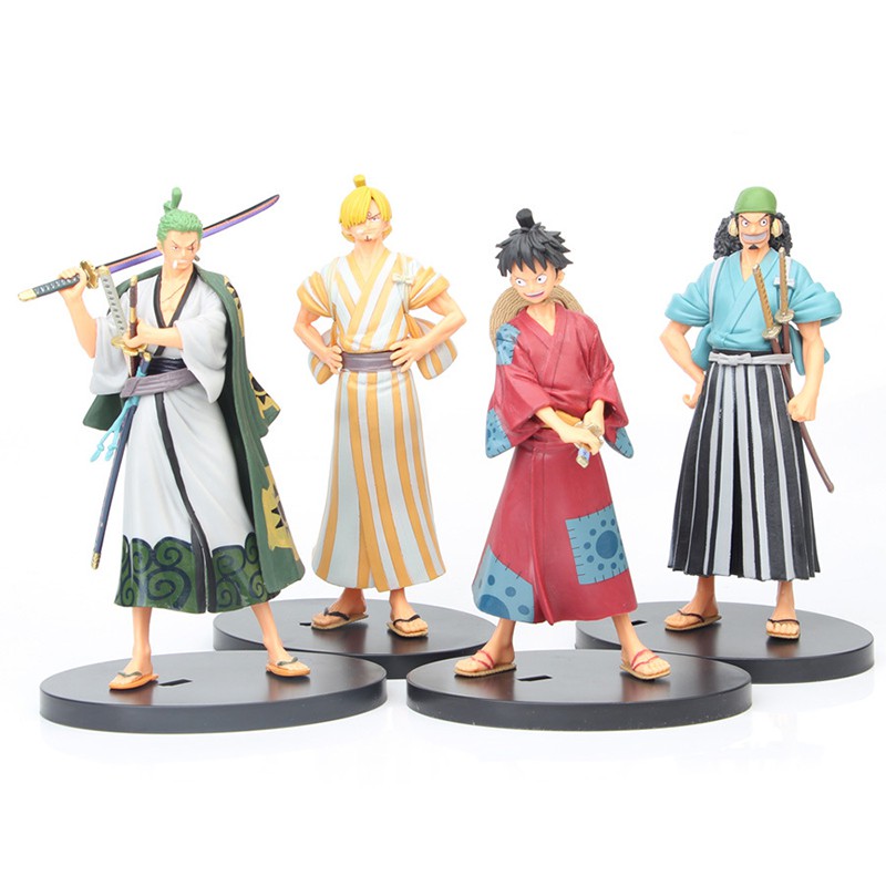 One Iece The Grandline Men Luffy Roronoa Zoro Vmoke Sanji Trafalgar Nami Boa Hancock Land Of Wano Country Ver Action Fi แท ราคาเพ ยง 1 070