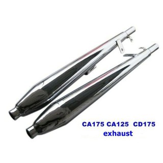 HONDA CA175 CD125 CD175 EXHAUST MUFFLER SET "NEW" // ท่อไอเสีย สินค้าคุณภาพดี