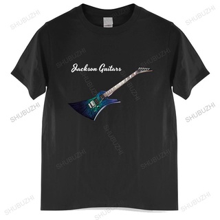 [COD]เสื้อยืดผ้าฝ้าย พิมพ์ลาย Jackson Guitars สีดํา ไซซ์ S-3Xl แฟชั่นฤดูร้อน สําหรับผู้ชายวัยกลางคนS-5XL