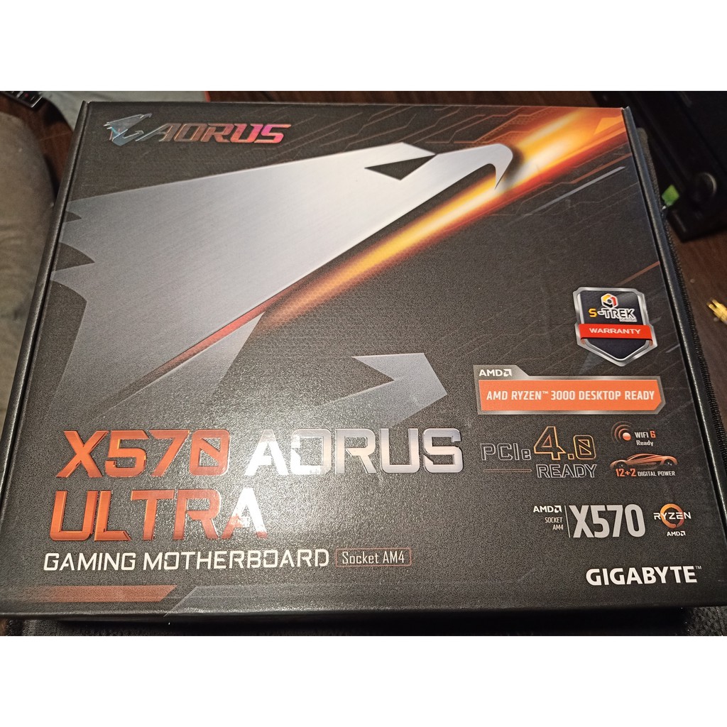 AORUS X570 ULTRA  บอร์ดสาย OC เสียงดี ไฟมี SLI/NVLink ได้ ประกันเหลือถึง 06/66