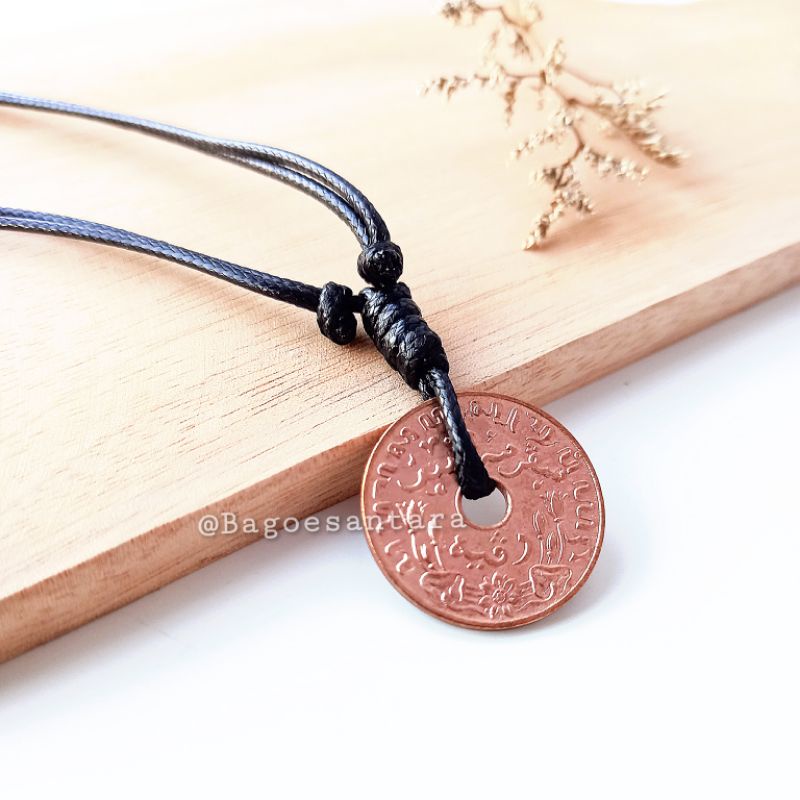 (HOBI) คอลเลกชันสร้อยคอเหรียญชาติพันธุ์อินโดนีเซีย 1 เซ็นต์