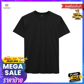 ห่านคู่ เสื้อตราห่านคู่ สีดำ LROUND NECK T-SHIRT DOUBLE GOOSE RELAX FIT L BLACK