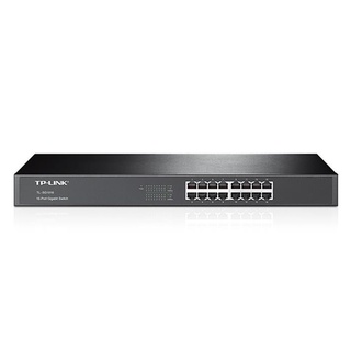 TL-SG1016  16-port Gigabit Switch, 16 10/100/1000M RJ45 ports, 1U 19-inch rack-mountabl...