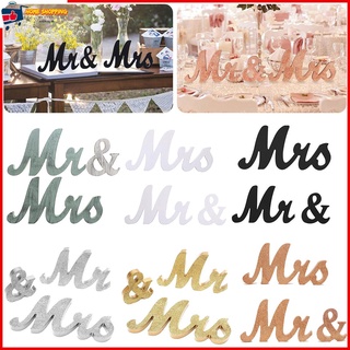 ป้ายไม้ รูปตัวอักษร Mr and Mrs ขนาดใหญ่ สําหรับตกแต่งบ้าน ปาร์ตี้คริสต์มาส