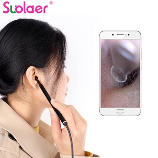 Suolaer Ear Cleaning Spoon Mini Camera Ear Picker Ear Wax Removal Visual Ear Otoscope Support Android PC