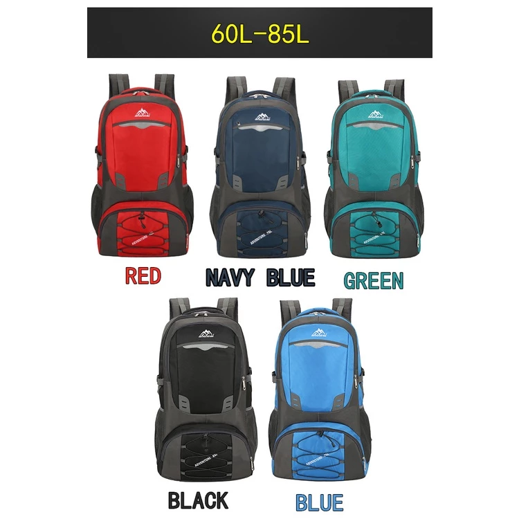 Traveler Backpack 60 L -85L กระเป๋าเป้ กระเป๋าเดินทาง กระเป๋าท่องเที่ยว Waterproof Outdoor Backpack Rucksack Sports