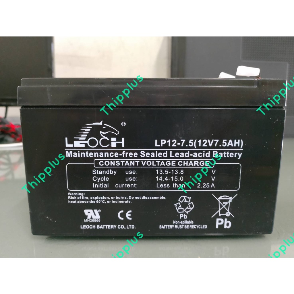 LEOCH BATTERY  12V 7.5AH (LP12-7.5)