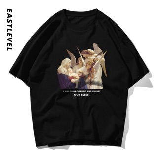 🔥พร้อมส่ง🔥  เสื้อยืด OveRSiZe สกรีนลาย✝️