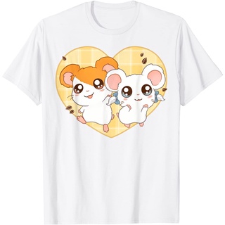 เสื้อยืดผ้าฝ้าย ไอเทมเด็ด!!เสื้อยืด พิมพ์ลายอนิเมะ Hamtaro Bij0u Heart น่ารัก สําหรับครอบครัว และผู้ใหญ่