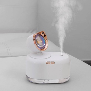 เครื่องทำให้ชื้น ☝Sunset Light Humidifier USB การชาร์จขนาดใหญ่ -ไฟกลางคืนความจุเด็กสาวเงียบห้องนอนห้องนอนไฮเดรต✮