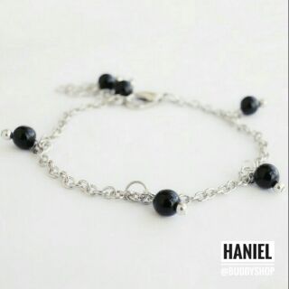 สร้อยข้อมือหิน ออนิก (Black Onyx)