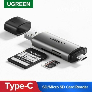 UGREEN (50706,80191)SD Card Reader USB Type C USB 3.0 OTG Memory Card Adapter Portable 2 Slots