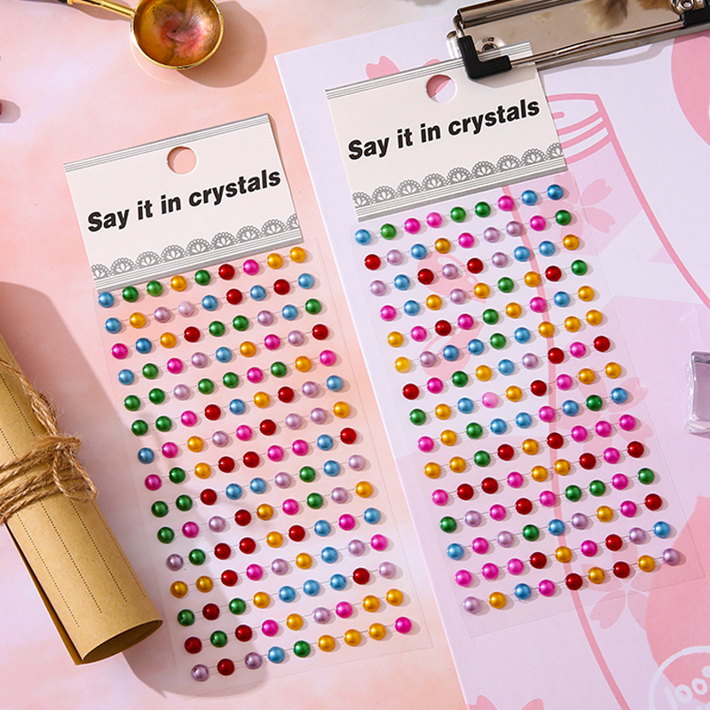 Ins สติ๊กเกอร์อะคริลิคคริสตัลเพชรคริสตัล Diy สําหรับตกแต่งโทรศัพท์มือถือ - รูปที่ 4