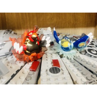 Pokemon Limited Primal Groudon &amp; Primal Kyogre 2014 Kaiyodo Mini Figure Set Japan #โปเกม่อน