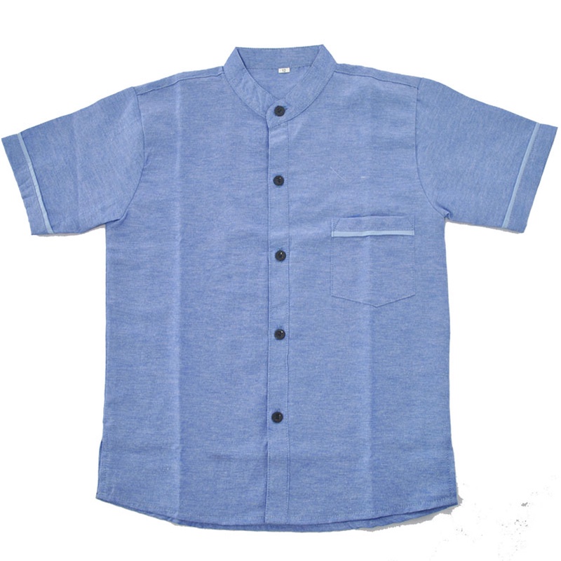 Kemeja แขนสั้น oxford Plain Shirt/ kurta Collar Shirt Boys Shirt Suit