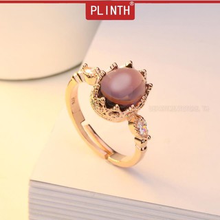 PLINTH แหวนเงินแท้ 925 แฟชั่นเปิดอเมทิสโรส757