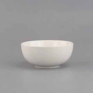 INDRA CERAMIC ชุดชาม ชุบเคลือบขาว เซรามิกเข้าไมโครเวฟได้