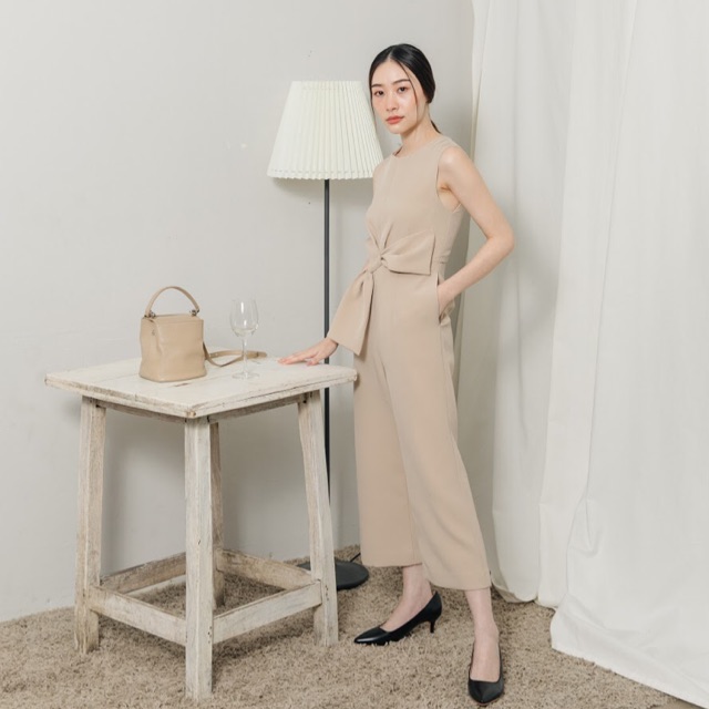 TED-Amy Jumpsuit-Beige ขายส่ง นำเข้า ราคาส่ง ราคารีวิวลดราคาราคาถูกถูกขายดีเดรสสินค้าขายดีชุด jumpsuit171