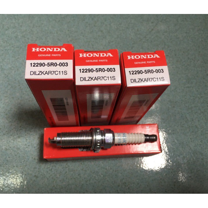 12290-5R0-003 (1 ชุด - 4 ชิ้น) DOUBLE LASER IRIDIUM SPARK PLUG HONDA CRZ HONDA CITY (2017) HONDA HR-
