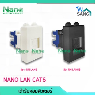 เต้ารับคอมพิวเตอร์ NANO LAN CAT6 สินค้าคุณภาพ