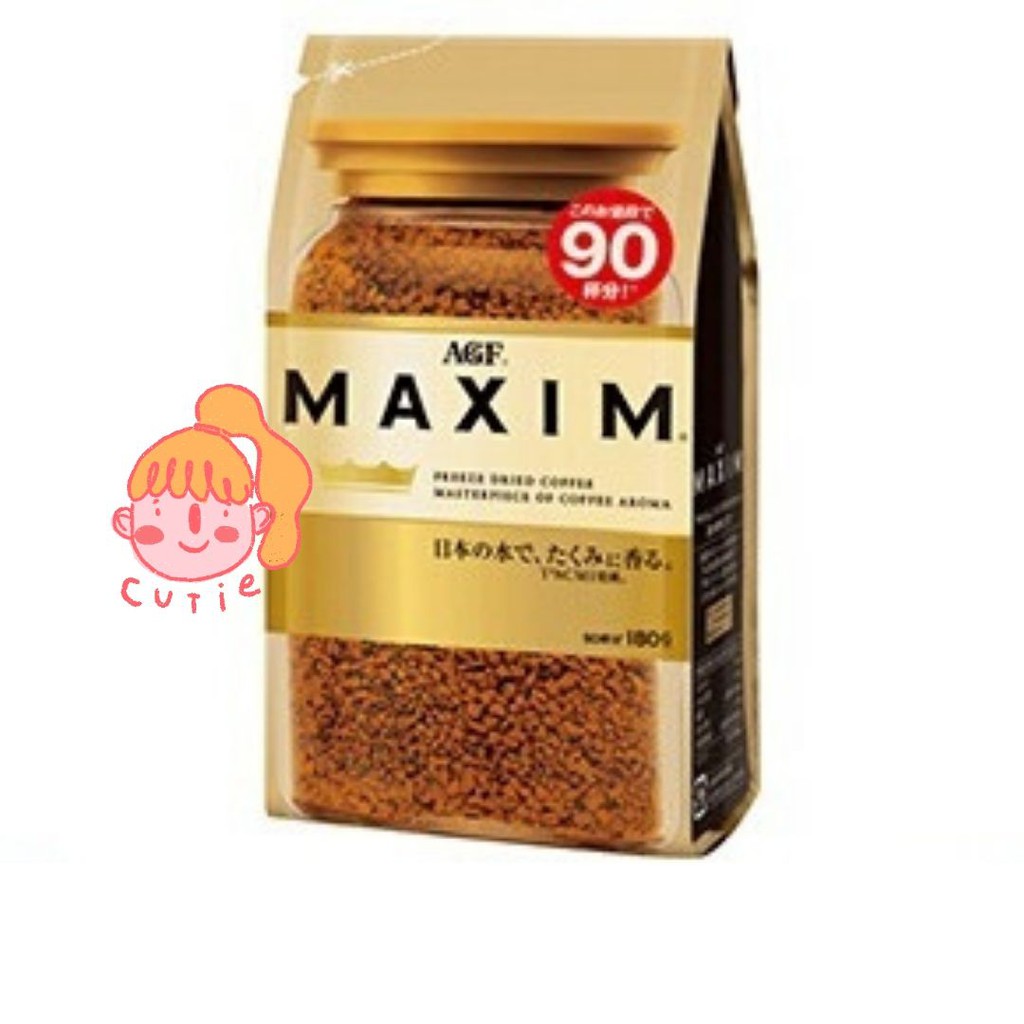 กาแฟ Agf Maxim ถุงเติม ขนาด 180 กรัม