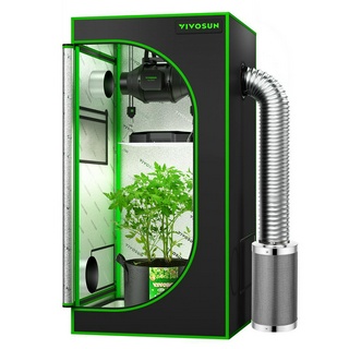 [ส่งฟรี] VIVOSUN Grow Tent 60x60x120 cm เต็นท์ปลูกต้นไม้ เต็นท์ปลูก