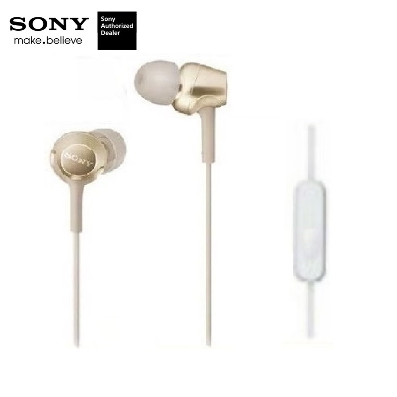 (สีทอง) SONY MDR-EX255AP หูฟังไมโครโฟนแฮนด์ฟรี***รับประกันศูนย์โซนี่ไทย***