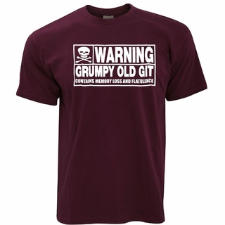 เสื้อยืด พิมพ์ลาย Grumpy Old Git Joke birthday dad Grandpa Tee สําหรับผู้ชาย