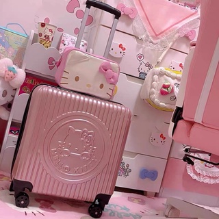 Hello kitty series luggage3 กระเป๋าล้อลาก 20" กระเป๋าเดินทาง3D น่ารัก ทรงสี่เหลี่ยม สี่ล้อ