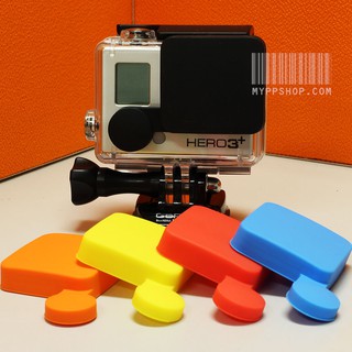 โล๊ะ! ซิลิโคนฝาครอบเลนส์แบบเหลี่ยม สำหรับ Housing Gopro 3/ 3+/ 4