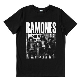 Ramones - เฮ้ สีดํา | เสื้อยืด พิมพ์ลายวงดนตรี | เพลงเมอร์ช | Unisex | วงดนตรี MERCH | เสื้อยืด พิมพ์ลายดนตรี