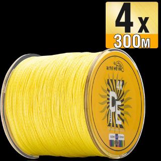 biteme 4x300 ม. pe สายเบ็ดถัก 4 strands 10-120 lb สําหรับใช้ในการตกปลา