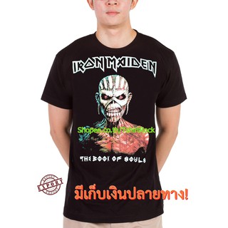 เสื้อยืดวินเทจเสื้อวง Iron Maiden เสื้อยืดลาย ไอเอิร์นเมเดน ไอร่อน เสื้อผ้าแฟชั่น เสื้อวิ่ง เสื้อวินเทจ RCM1534S-5XL