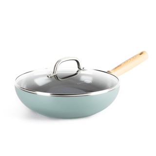 GreenPan Mayflower 28cm Covered Wok กระทะก้นลึกพร้อมฝา 28 ซม. CC003227-001