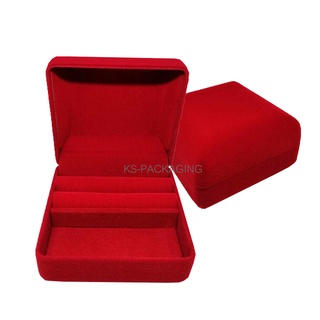 กล่องกำมะหยี่ ใส่เครื่องประดับ จัดเก็บ แหวน ต่างหู ตุ้มหู สร…