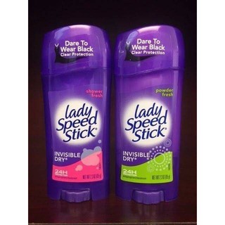 ระงับกลิ่นกาย Powder Lady Speed Stick Invisible Dry Dare to Wear Black Clear Protection 65g.