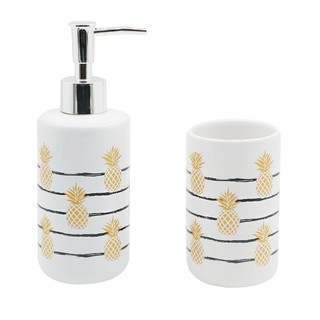 ที่วางของ ที่ใส่ของ กระปุกห้องน้ำเซรามิก MOYA CE2138AA-2SOAP DISPENSER SET MOYA CE2138AA-2 CERAMIC