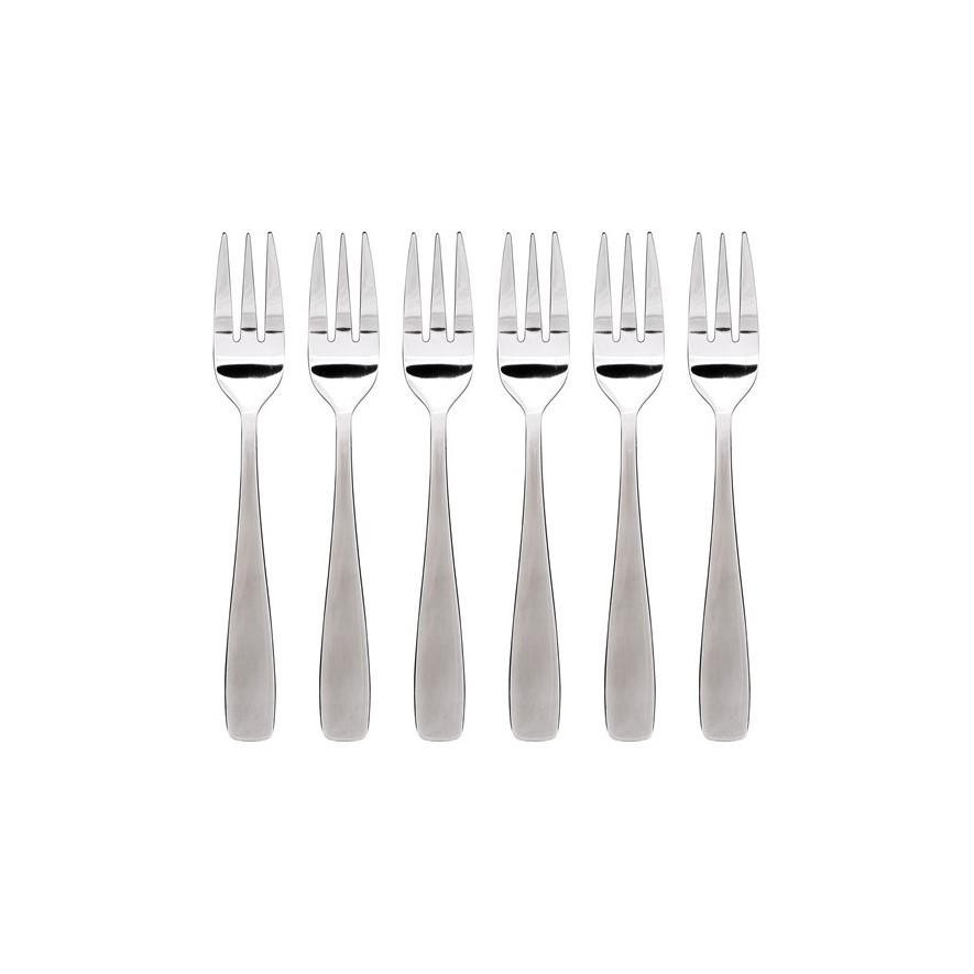ส้อมเค้ก Color Kit (หนา 2.5 มม) สแตนเลส รุ่น #SO578 แพค 6 ชิ้น